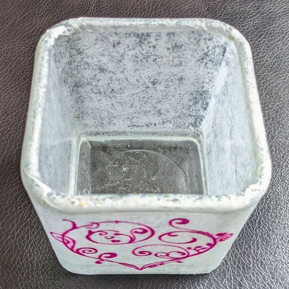 HANDMADE Glass Votive Vase with Heart - Picture 4 of 5